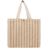 FEED Cotton and Jute Striped Tote — Natural (NT) — blank front view — 5