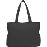 Wellable™ Recycled Sport Tote — Black (BK) — blank back view — 13