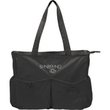 Wellable™ Recycled Sport Tote — Black (BK) — decorated front view — 9
