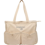 Wellable™ Recycled Sport Tote — Cream (CR) — decorated front view — 2