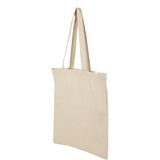 Recycled 6oz Cotton Twill Convention Tote — Natural (NT) — blank left angle — 13