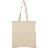 Recycled 6oz Cotton Twill Convention Tote — Natural (NT) — blank back view — 11