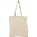 Recycled 6oz Cotton Twill Convention Tote — Natural (NT) — blank front view — 10