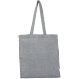Recycled 6oz Cotton Twill Convention Tote — Navy (NY) — blank back view — 5