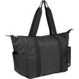 Wander & Roam Packable Travel Tote — Black (BK) — blank right angle — 17