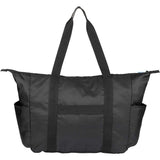 Wander & Roam Packable Travel Tote — Black (BK) — blank back view — 16