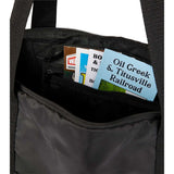 Wander & Roam Packable Travel Tote — Black (BK) — blank detail view — 14