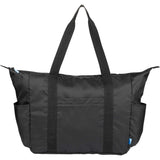Wander & Roam Packable Travel Tote — Black (BK) — blank front view — 8