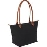 Fontaine Recycled Tote — Black (BK) — blank right angle — 7