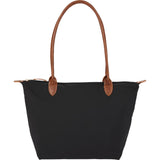 Fontaine Recycled Tote — Black (BK) — blank front view — 4