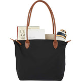 Fontaine Recycled Tote — Black (BK) — blank product view — 3