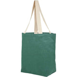 Sol Jute Classic Shopper Tote — Green (GR) — blank left angle — 14
