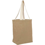 Sol Jute Classic Shopper Tote — Natural (NT) — blank right angle — 21