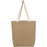Sol Jute Classic Shopper Tote — Natural (NT) — blank back view — 20