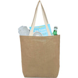 Sol Jute Classic Shopper Tote — Natural (NT) — blank product view — 18