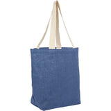 Sol Jute Classic Shopper Tote — Navy (NY) — blank right angle — 8
