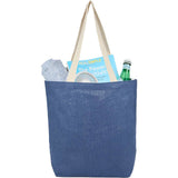Sol Jute Classic Shopper Tote — Navy (NY) — blank product view — 5