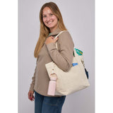 Recycled 15oz Cotton Souvenirs Tote — Natural (NT) — blank product view — 5