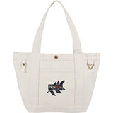 Recycled 15oz Cotton Souvenirs Tote — Natural (NT) — decorated front view — 2
