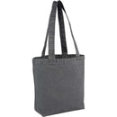 Recycled Washed 10 oz Cotton Tote — Black (BK) — blank right angle