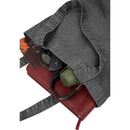 Recycled Washed 10 oz Cotton Tote — Black (BK) — blank product view