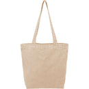 Recycled Washed 10 oz Cotton Tote — Natural (NT) — blank back view