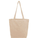 Recycled Washed 10 oz Cotton Tote — Natural (NT) — blank front view