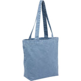 Recycled Washed 10 oz Cotton Tote — Navy (NY) — blank right angle — 7