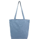 Recycled Washed 10 oz Cotton Tote — Navy (NY) — blank front view