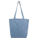 Recycled Washed 10 oz Cotton Tote — Navy (NY) — blank front view — 5