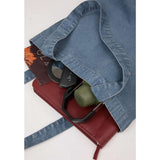 Recycled Washed 10 oz Cotton Tote — Navy (NY) — blank product view — 4