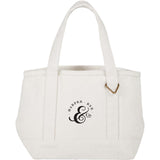 Mini Recycled 15 oz Cotton Souvenirs Tote — Natural (NT) — decorated front view — 5