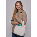 Mini Recycled 15 oz Cotton Souvenirs Tote — Natural (NT) — blank product view — 4