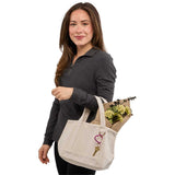 Mini Recycled 15 oz Cotton Souvenirs Tote — Natural (NT) — blank product view — 2