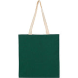 Dakota 5 oz Recycled Cotton Tote — Green (GR) — blank front view — 13
