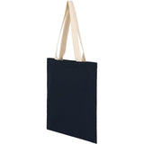 Dakota 5 oz Recycled Cotton Tote — Navy (NY) — blank left angle — 6