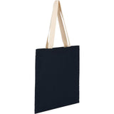 Dakota 5 oz Recycled Cotton Tote — Navy (NY) — blank right angle — 5