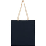 Dakota 5 oz Recycled Cotton Tote — Navy (NY) — blank front view — 3