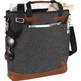 Field & Co.® Campster Wool 15" Computer Tote — Charcoal (CA) — blank product view — 7