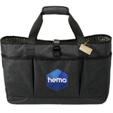 Field & Co. Fireside Eco Utility Tote — Charcoal (CA) — decorated front view — 2