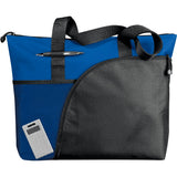 Excel Sport Zippered Utility Business Tote — Royal (RYL) — blank front view — 9