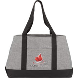 Excel Sport Leisure Tote — Graphite (GA) — decorated front view — 2