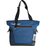 Urban Passage Zippered Travel Business Tote — Blue (BL) — blank front view — 10