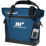 Urban Passage Zippered Travel Business Tote — Blue (BL) — decorated product view — 9