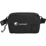 Topo Designs Ripstop Belt Bag — Black (BK) — decorated product view — 9