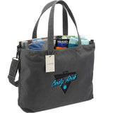 Moop® Porter Tote — Gray (GY) — decorated right angle — 4