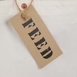 FEED Organic Cotton Rivet Tote — White (WH) — blank product view — 9