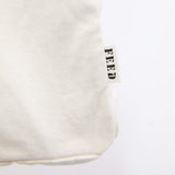 FEED Organic Cotton Rivet Tote — White (WH) — blank product view — 10