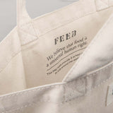 FEED Organic Cotton Shopper Tote — Natural (NT) — blank detail view — 8