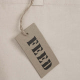 FEED Organic Cotton Shopper Tote — Natural (NT) — blank product view — 7